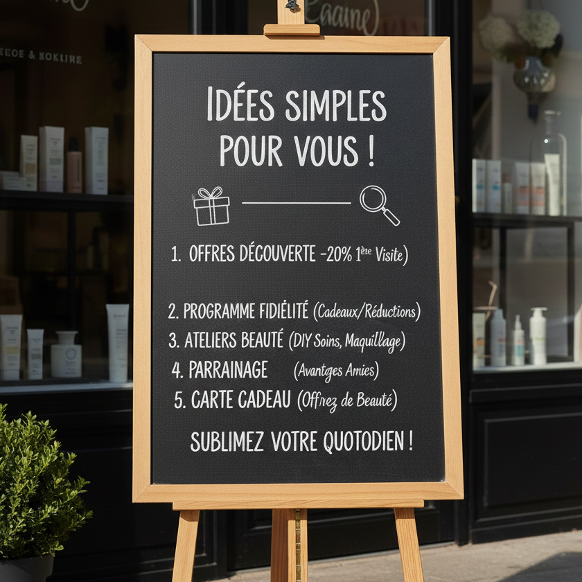 Idées simples pour attirer des clientes en institut de beauté
