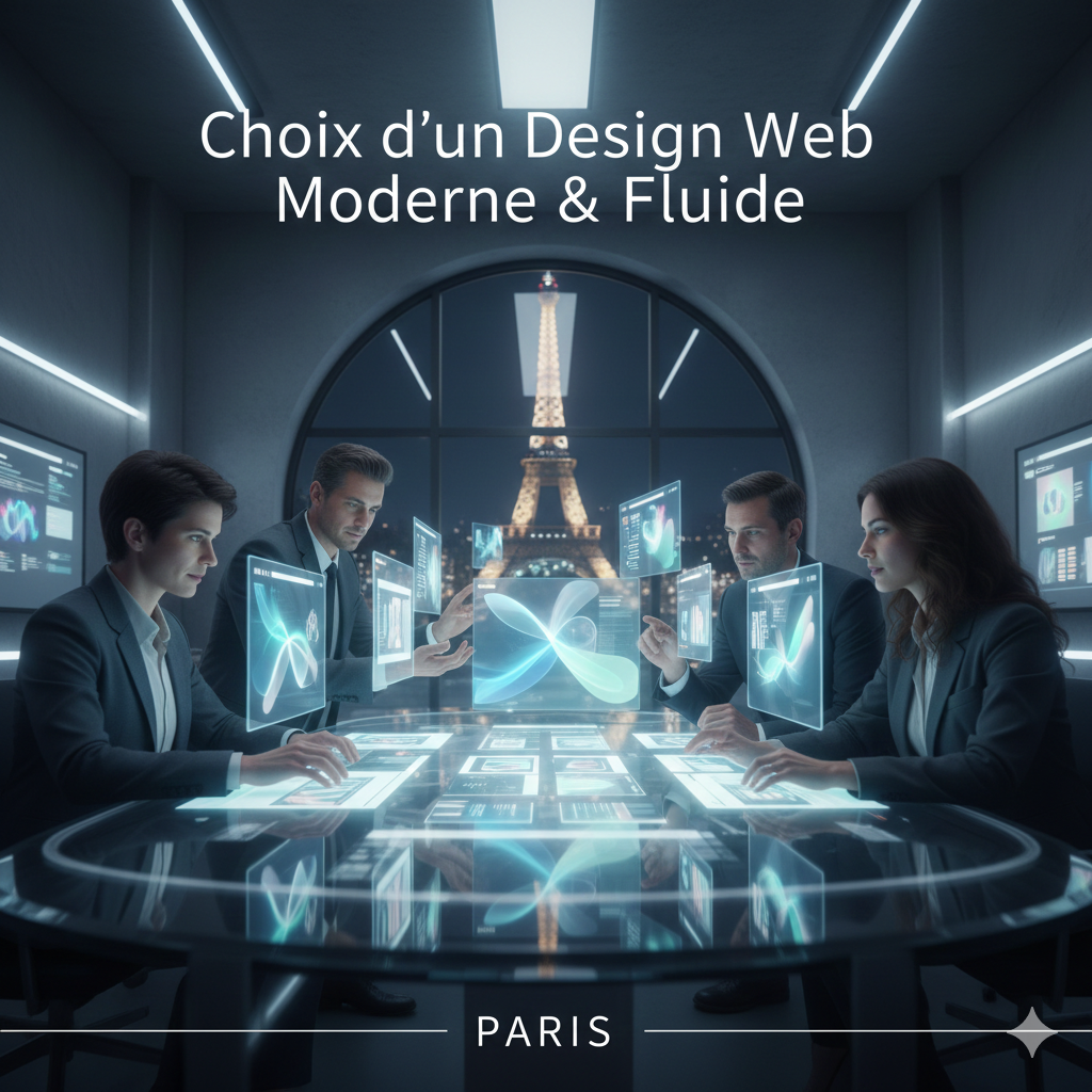 choisir un design moderne et fluide pour son site web professionnel à paris