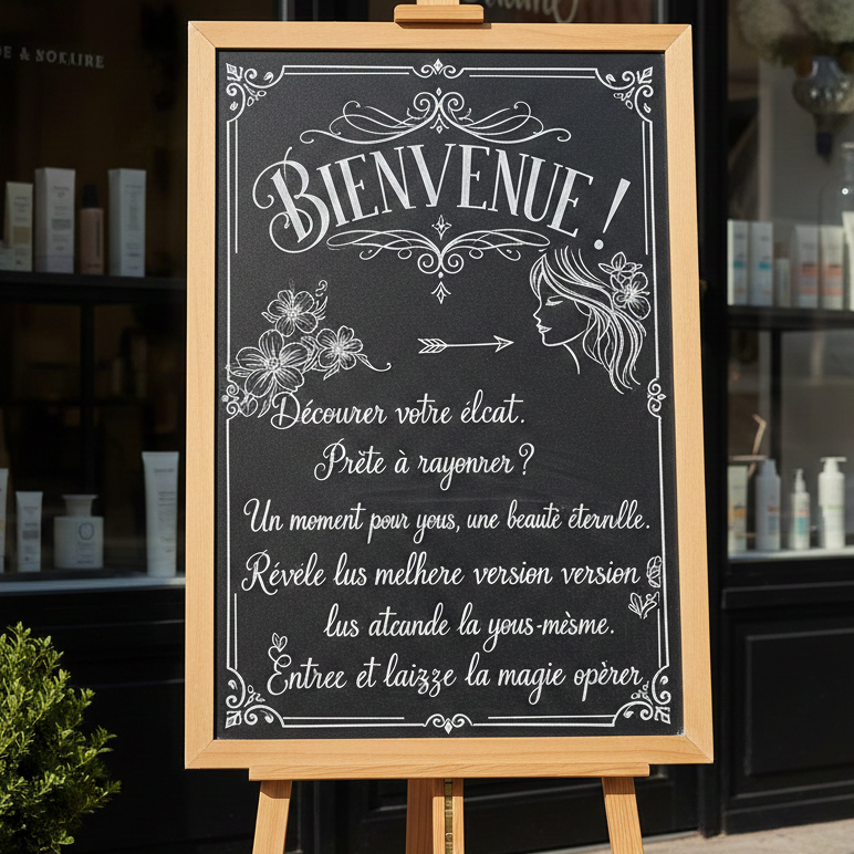 Phrases d’accueil efficaces sur un site d’institut de beauté