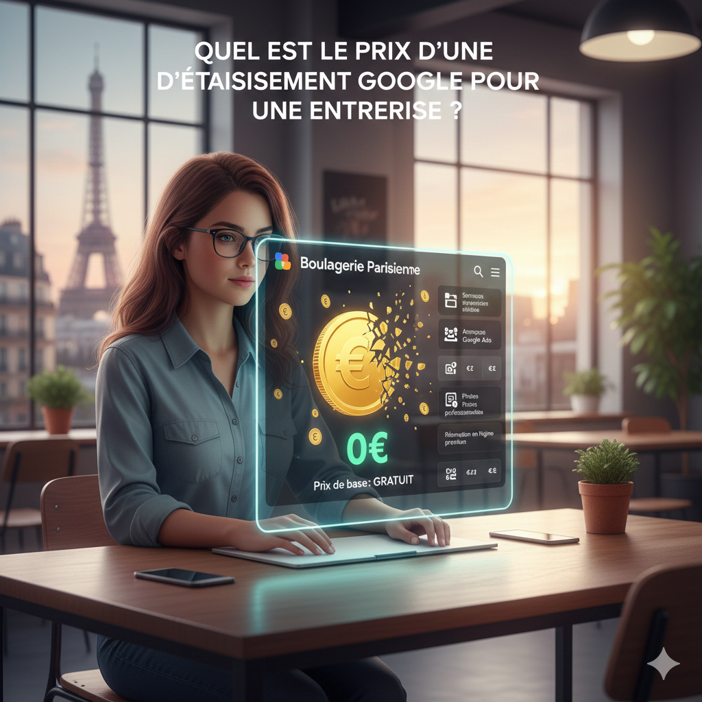 Quel est le prix d'une fiche d'établissement Google pour une entreprise ?