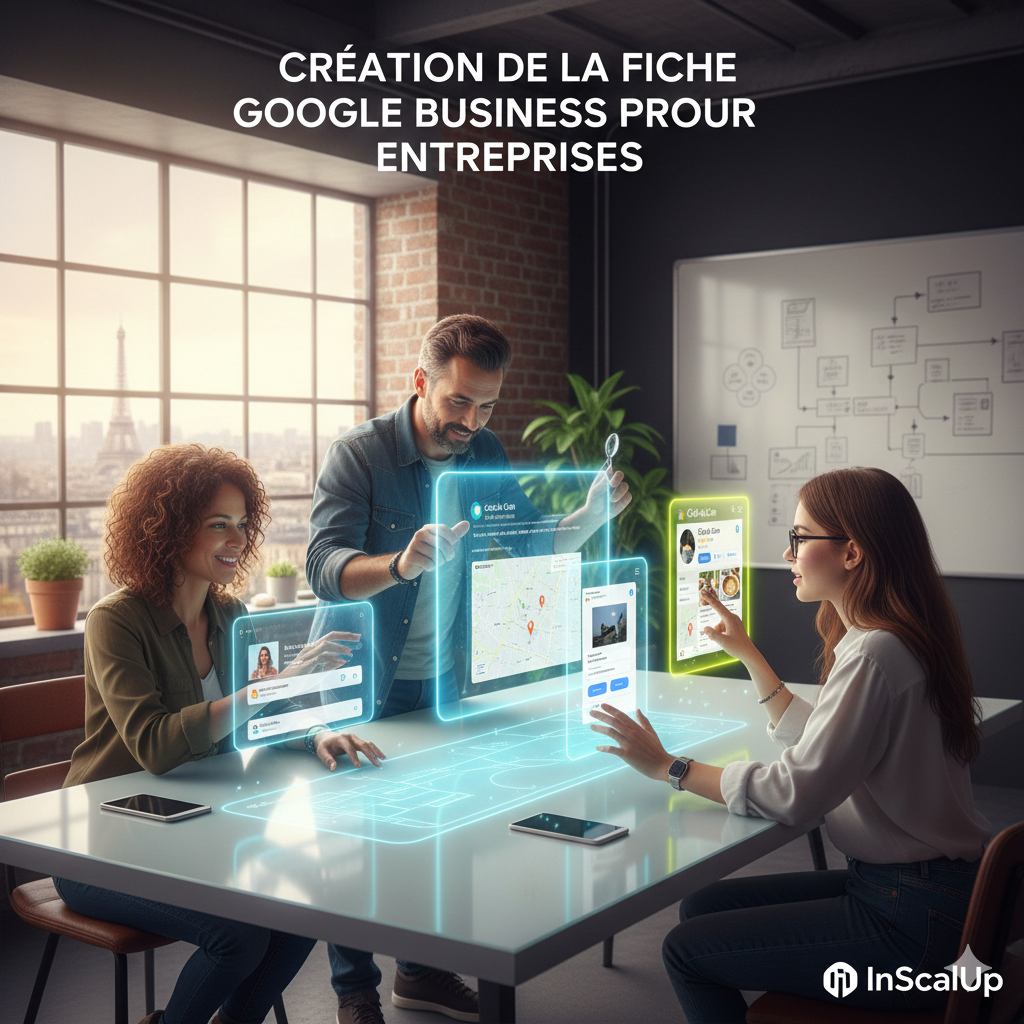 Processus de création d'une fiche Google Business pour entreprises